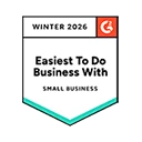 G2 Easiest To Do Business With, Small Business, Winter 2026